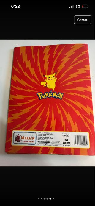 Álbum Pokémon ¡Hazte con todos! Completo