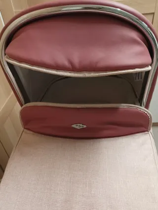 Carro Bebecar novo, color rosa