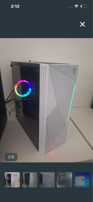 PC Gaming Blanco con RGB