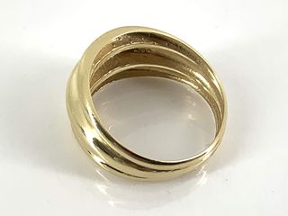 anillo oro 18k con circonita