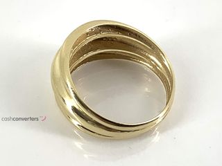 anillo oro 18k con circonita