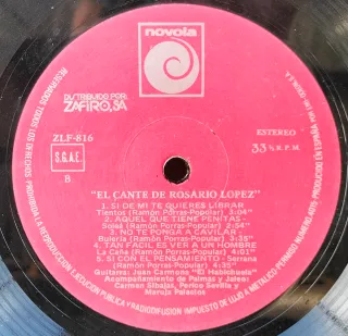 Lp El Cante de Rosario López