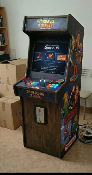 Máquina Arcade Batocera PS1 y Nintendo
