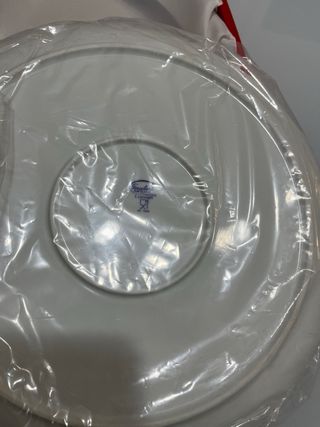 Conjunto Prato Bolo Porcelart com 6 Garfos