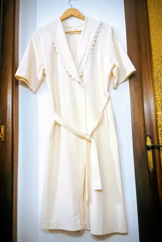 Bata Ligera de Viscosa para Mujer - Vintage