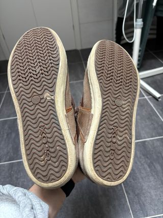 Scarpe GEOX Respira-Sneakers Alte in Pelle e Suede