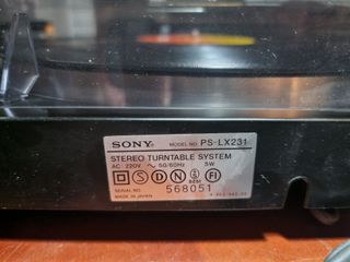 Tocadiscos Sony PS-LX231 Automático