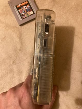 Nintendo Game Boy Transparente + Juego