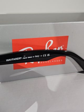 Occhiali Ray Ban Wayfarer Nero Lenti Arancio