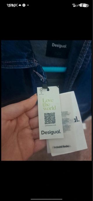 Chaqueta vaquera Desigual con brillo