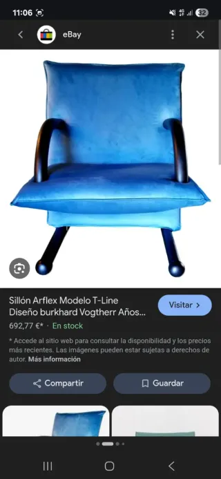 Sillón Arflex T-Line Burkhard Vogtherr