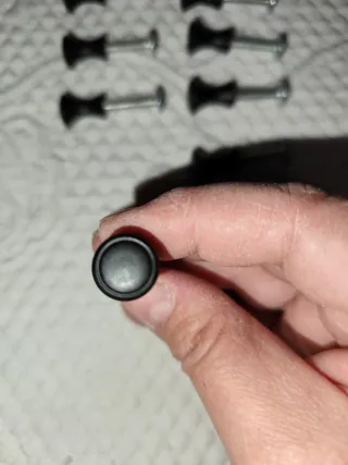 Tiradores negros metal puertas/cajones