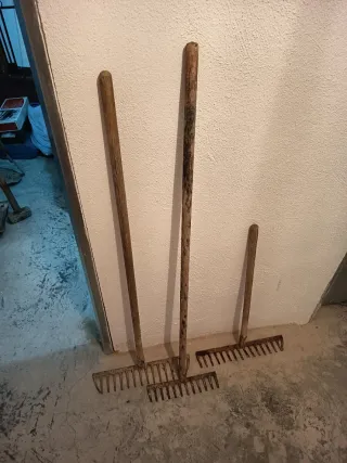 Lote de 3 Rastrillos de Jardín