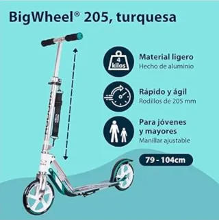 Patinete-Scooter HUDORA. Regulable Altura/Plegable