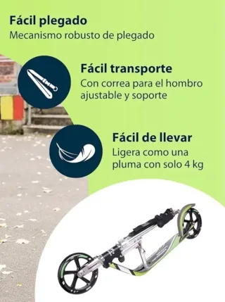 Patinete-Scooter HUDORA. Regulable Altura/Plegable