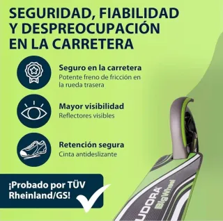 Patinete-Scooter HUDORA. Regulable Altura/Plegable