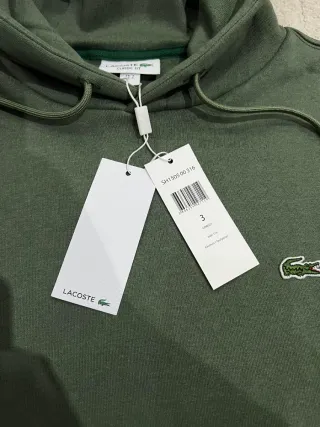 Hoodie com Capuz Lacoste Verde Tamanho S