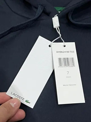 Hoodie com Capuz Lacoste Azul Marinho XXL