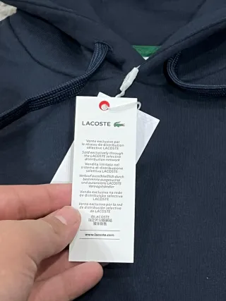 Hoodie com Capuz Lacoste Azul Marinho XXL