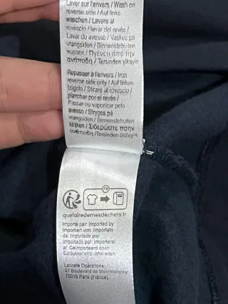 Hoodie com Capuz Lacoste Azul Marinho XXL