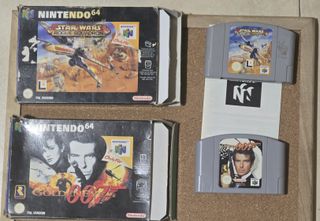 Juegos Nintendo 64 Star Wars y Goldeneye 007
