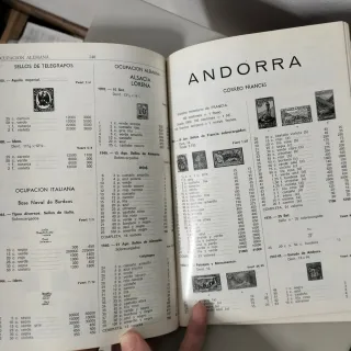 Catálogo Edifil Sellos Francia Andorra Mónaco 1977