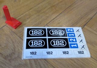 LEGO D182. TREN DE VAPOR VINTAGE DE 1975