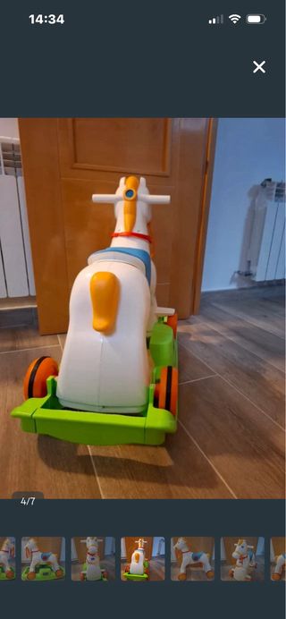 Cavallo dondolo e passeggino Chicco
