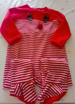 Pijama reno Navidad Talla 24 meses