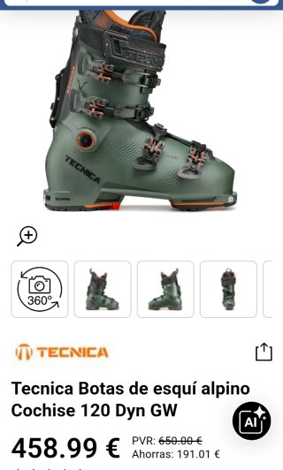 Botas de Esquí, Freeride. Tecnica, Coachise 120