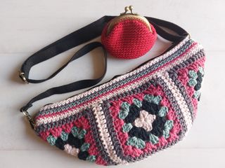 Monedero crochet vintage nuevo
