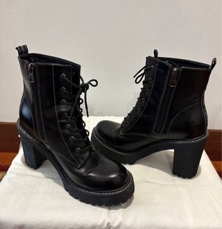 Botas militares negras mujer marca Refresh