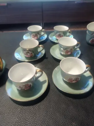 Juego de té/café porcelana vintage