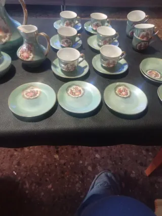 Juego de té/café porcelana vintage
