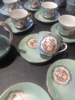 Juego de té/café porcelana vintage