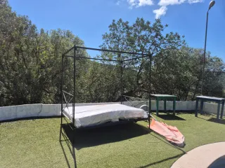 Cama Valunesa Hierro y Madera