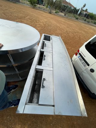 Campana extractora acero inoxidable 4 filtros