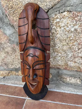 Máscara de madera tribal africana El Corte Inglés