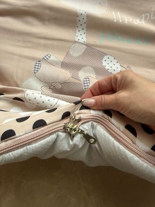 Saco para carrito de bebé con jirafa y elefante