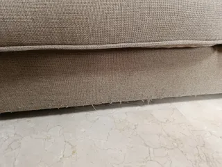 Sofá beige 2.20m x 0.84m desenfundable