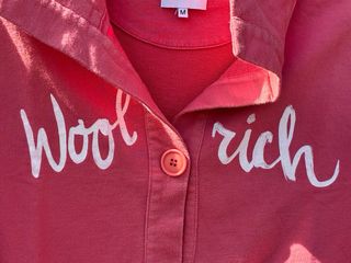 Felpa Woolrich rosa con bottoni