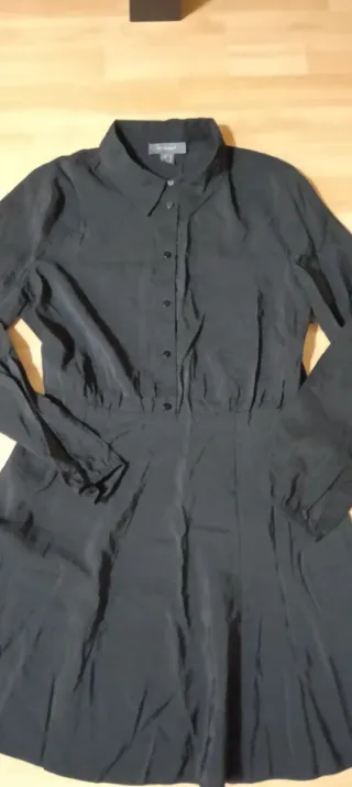 Vestido negro manga larga