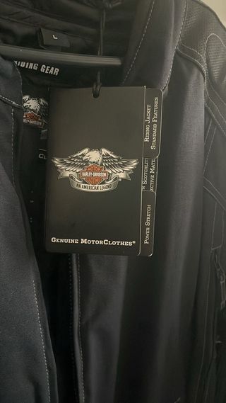 Chaqueta Harley-Davidson Negra y Naranja