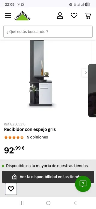 Recibidor moderno madera y cristal