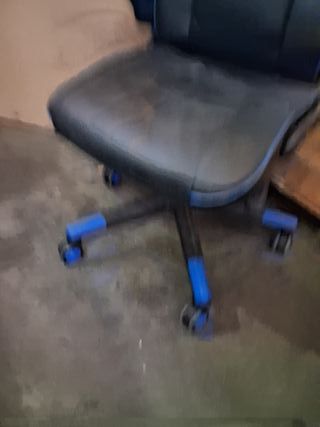 Sedia da Gaming Trono Nera e Blu