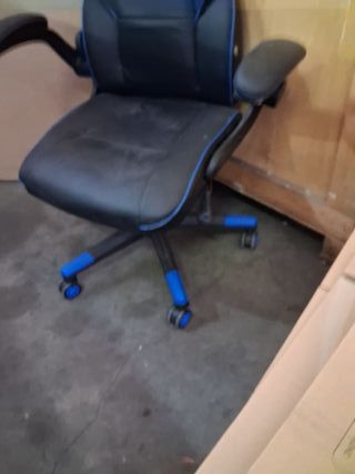 Sedia da Gaming Trono Nera e Blu