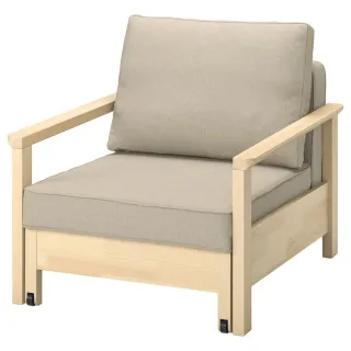 Poltrona letto, beige pino