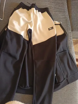Chándal Tenth niño 12 años beige y negro