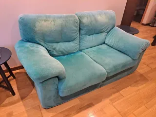 Sofá 2 plazas relleno de plumas