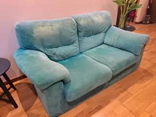 Sofá 2 plazas relleno de plumas